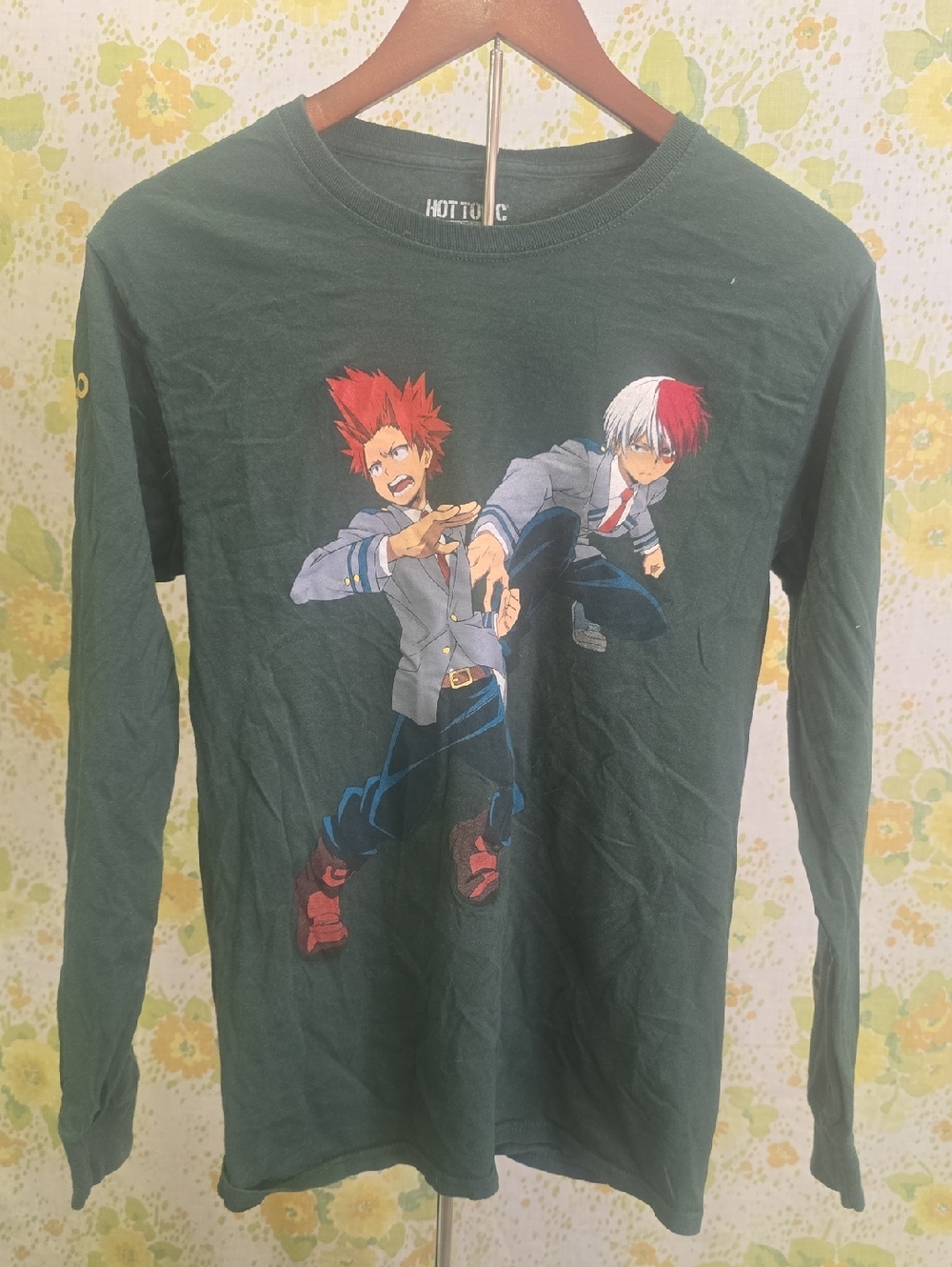 Hot Topic My Hero Academia long-sleeve tee featuring Kirishima & Todoroki